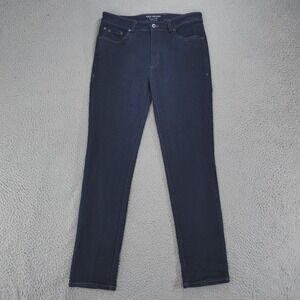 Mack Weldon Jeans Mens 32x31 Blue Silver Denim Five Pocket Very Stretchy Dark